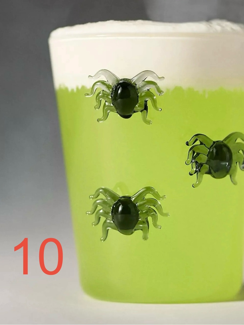 10 Anthropologie icon glass cups Halloween Spiders